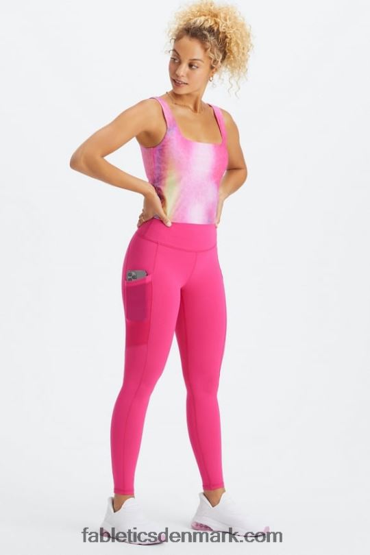Fabletics Kvinder powerhold højtaljet legging på farten 41 PNX2T749 pilebark/ultraviolet