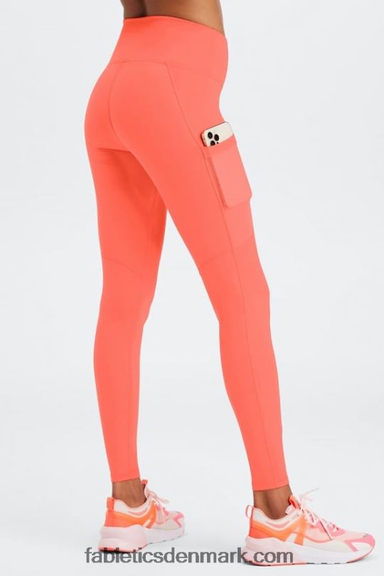 Fabletics Kvinder powerhold højtaljet legging på farten 41 PNX2T750 sort/lyserød undslippe sommergalskab