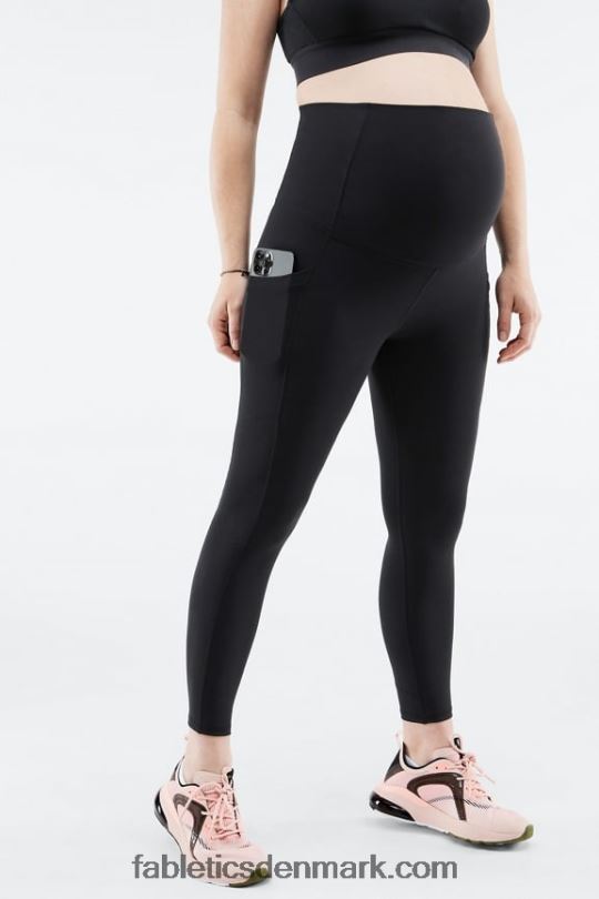 Fabletics Kvinder pureluxe højtaljet 7/8 leggings til gravide PNX2T949 sort