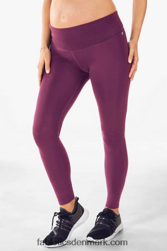 Fabletics Kvinder pureluxe højtaljet barselslegging PNX2T1320 mørk aubergine