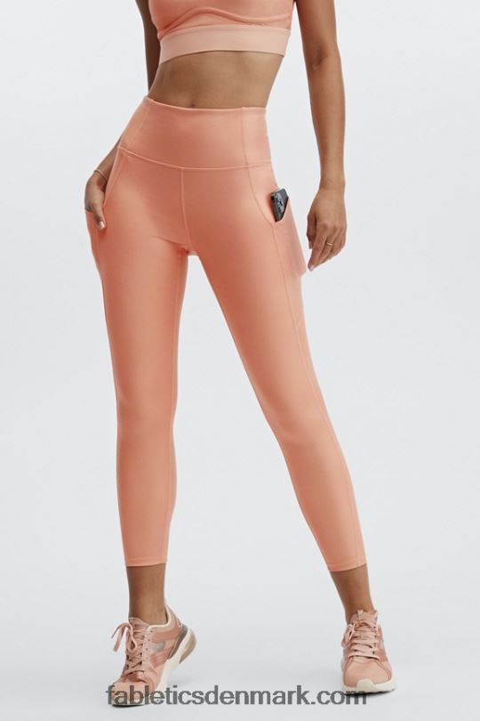 Fabletics Kvinder pureluxe højtaljet iriserende 7/8 legging PNX2T1171 iriserende kobber