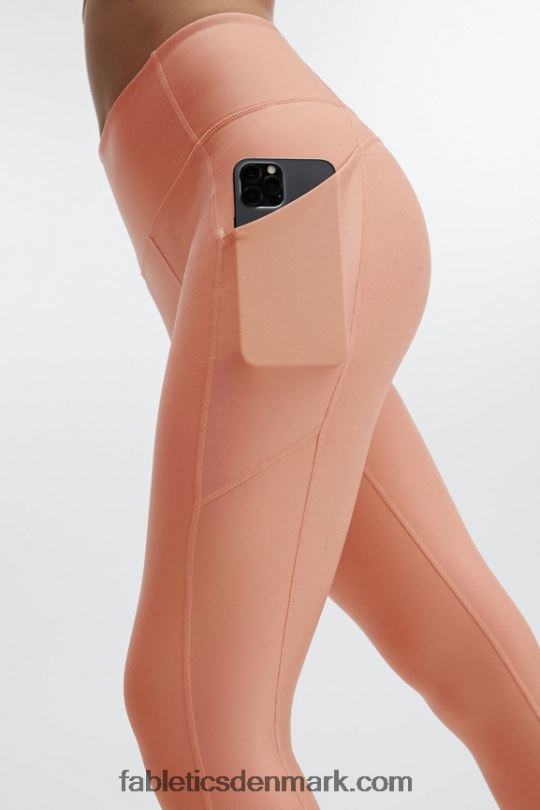 Fabletics Kvinder pureluxe højtaljet iriserende 7/8 legging PNX2T1171 iriserende kobber