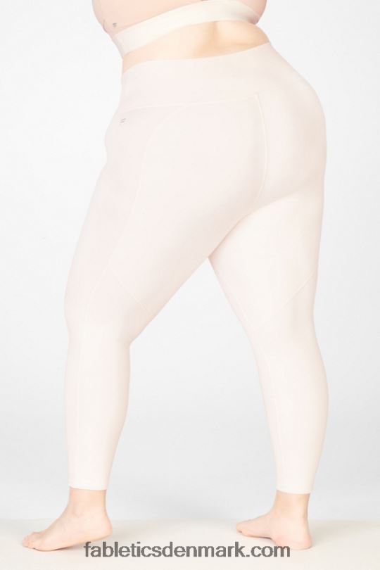 Fabletics Kvinder pureluxe højtaljet iriserende 7/8 legging PNX2T1174 perlemorsfarvet elfenben