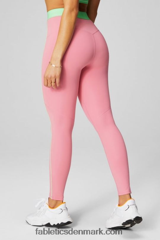 Fabletics Kvinder pureluxe ultra højtaljet 7/8 legging 64 PNX2T874 rouge blush/sukkerlime