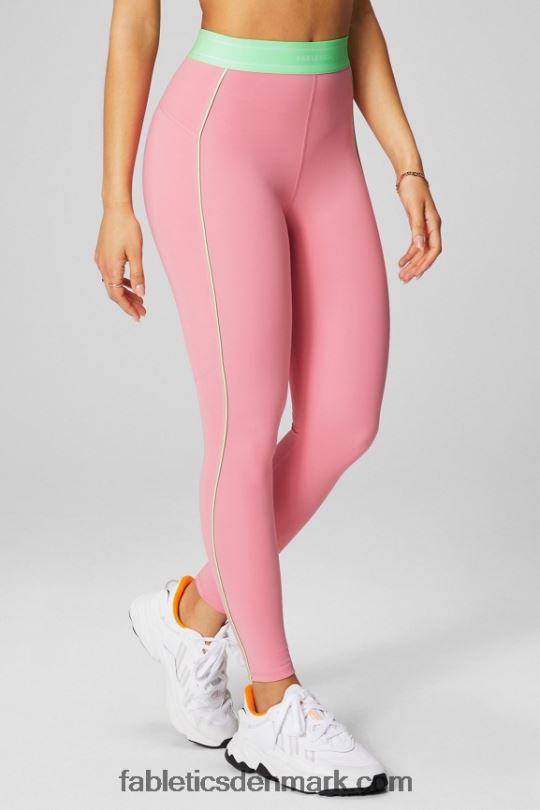 Fabletics Kvinder pureluxe ultra højtaljet 7/8 legging 64 PNX2T874 rouge blush/sukkerlime