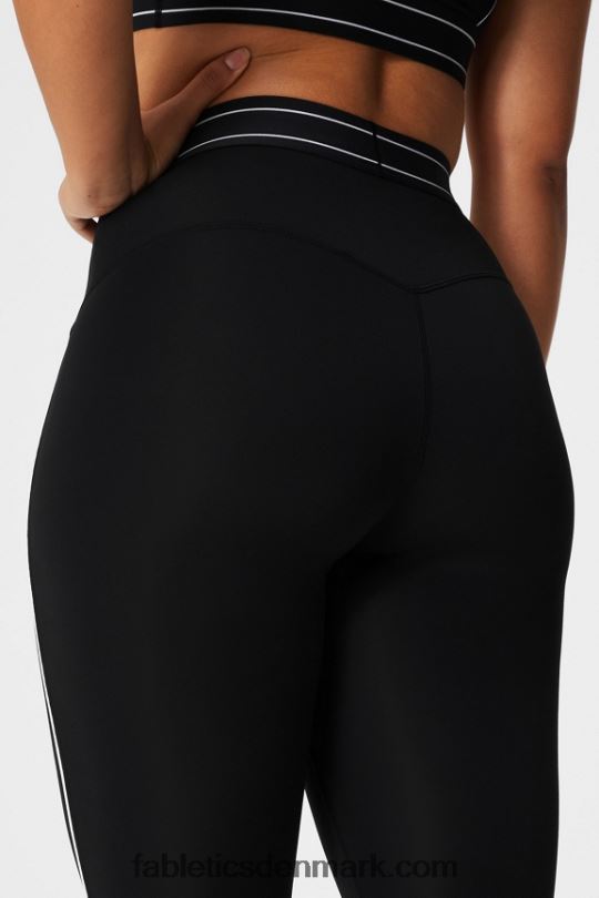 Fabletics Kvinder pureluxe ultra højtaljet 7/8 legging 64 PNX2T875 sort/klassisk hvid