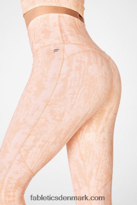 Fabletics Kvinder pureluxe ultra højtaljet 7/8 legging 67 PNX2T890 shibori stribe