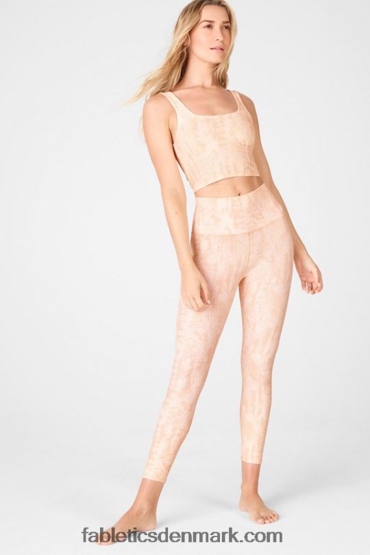 Fabletics Kvinder pureluxe ultra højtaljet 7/8 legging 67 PNX2T890 shibori stribe
