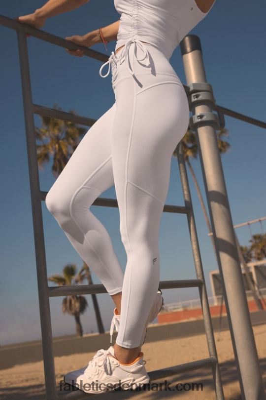 Fabletics Kvinder pureluxe ultrahøjtaljet rynket legging PNX2T870 klassisk hvid