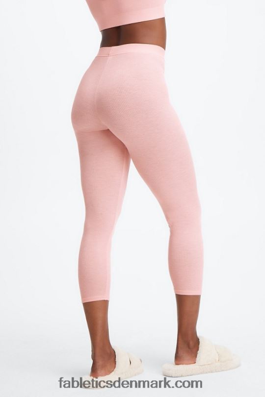 Fabletics Kvinder restoreknit ultra højtaljet 7/8 legging PNX2T1066 lyserød støvlyng