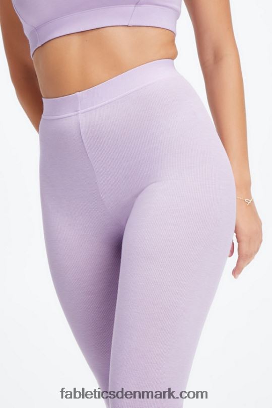 Fabletics Kvinder restoreknit ultra højtaljet 7/8 legging PNX2T1067 himmellilla lyng