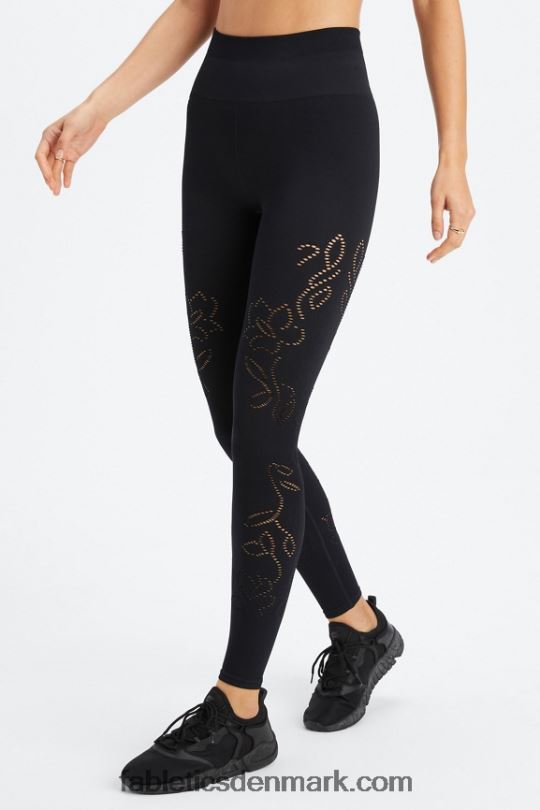 Fabletics Kvinder sømløs legging med høj talje PNX2T1087 sort