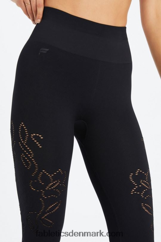 Fabletics Kvinder sømløs legging med høj talje PNX2T1087 sort