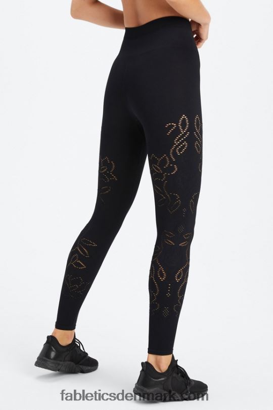 Fabletics Kvinder sømløs legging med høj talje PNX2T1087 sort