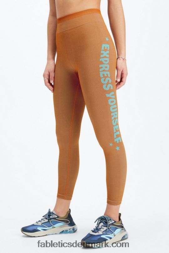Fabletics Kvinder sømløs ultra hw expression 7/8 legging PNX2T1167 sequoia