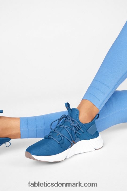 Fabletics Kvinder sculptstrikket legging med høj talje i tilpasset længde PNX2T1220 marina
