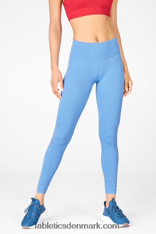 Fabletics Kvinder sculptstrikket legging med høj talje i tilpasset længde PNX2T1220 marina