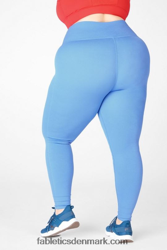 Fabletics Kvinder sculptstrikket legging med høj talje i tilpasset længde PNX2T1221 marina