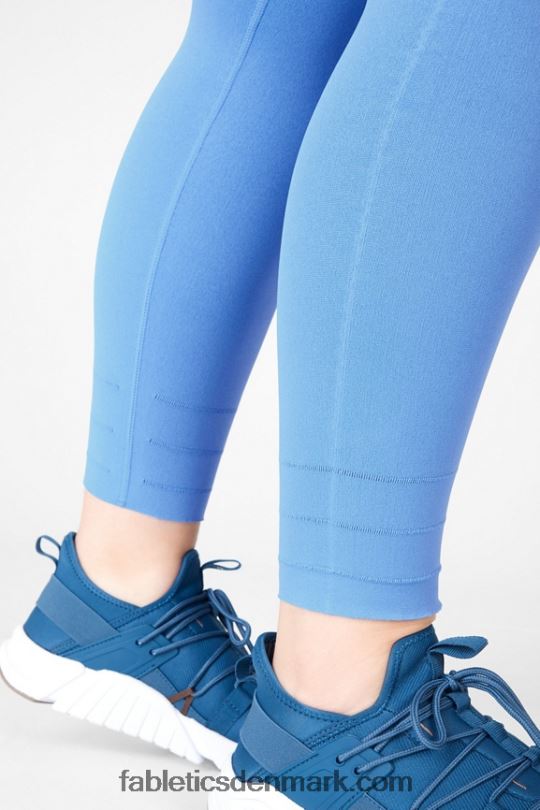Fabletics Kvinder sculptstrikket legging med høj talje i tilpasset længde PNX2T1221 marina