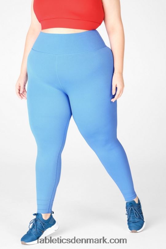 Fabletics Kvinder sculptstrikket legging med høj talje i tilpasset længde PNX2T1221 marina