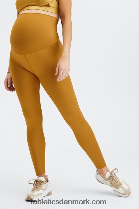 Fabletics Kvinder shine højtaljet barselslegging PNX2T1178 mørk bronze glans