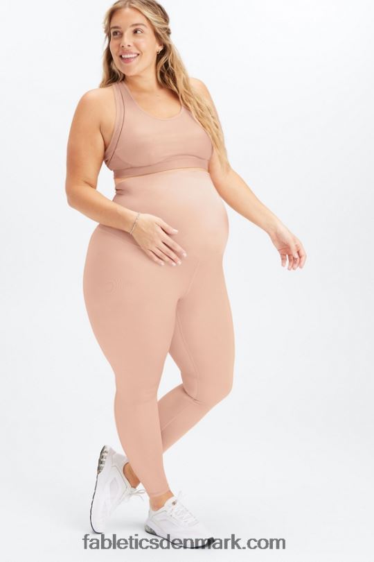 Fabletics Kvinder shine højtaljet barselslegging PNX2T1180 lyserød nuance glans