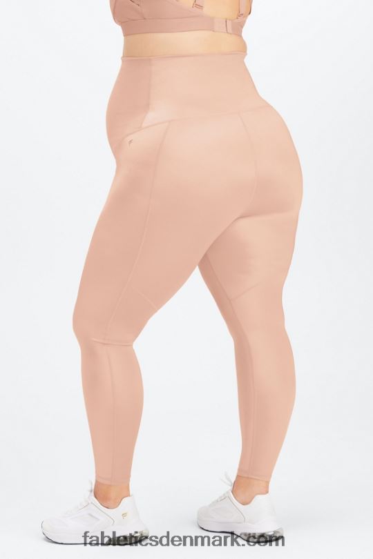 Fabletics Kvinder shine højtaljet barselslegging PNX2T1180 lyserød nuance glans