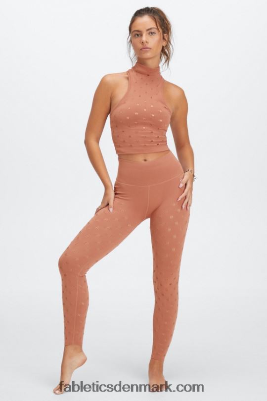Fabletics Kvinder skulpturel 7/8 legging med høj talje PNX2T1154 toffee