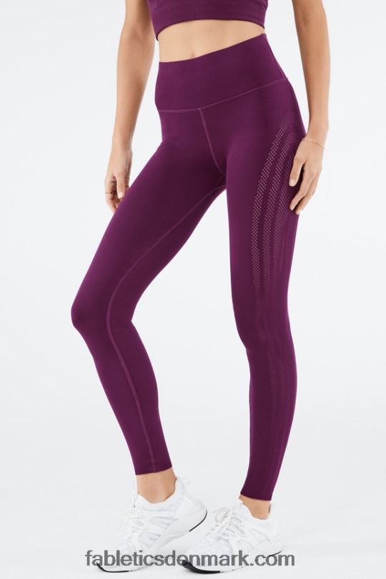 Fabletics Kvinder skulpturel legging med høj talje PNX2T1244 mørk blomme