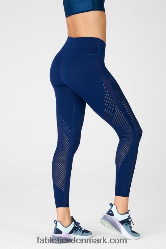 Fabletics Kvinder skulpturel legging med høj talje PNX2T1245 flåde