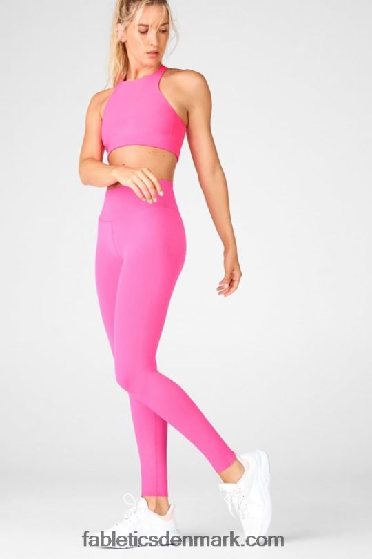 Fabletics Kvinder skulpturel legging med høj talje PNX2T1246 fluorescerende pink