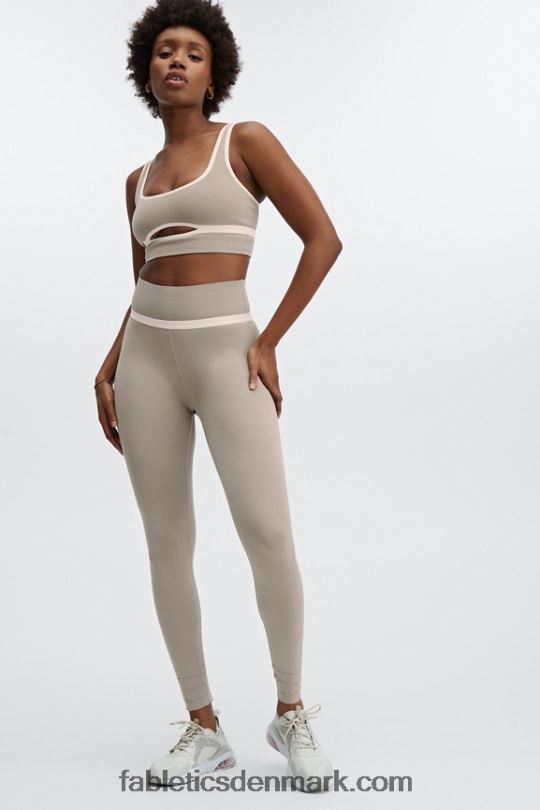 Fabletics Kvinder skulpturel legging med høj talje med udskæring PNX2T1176 røg/opal