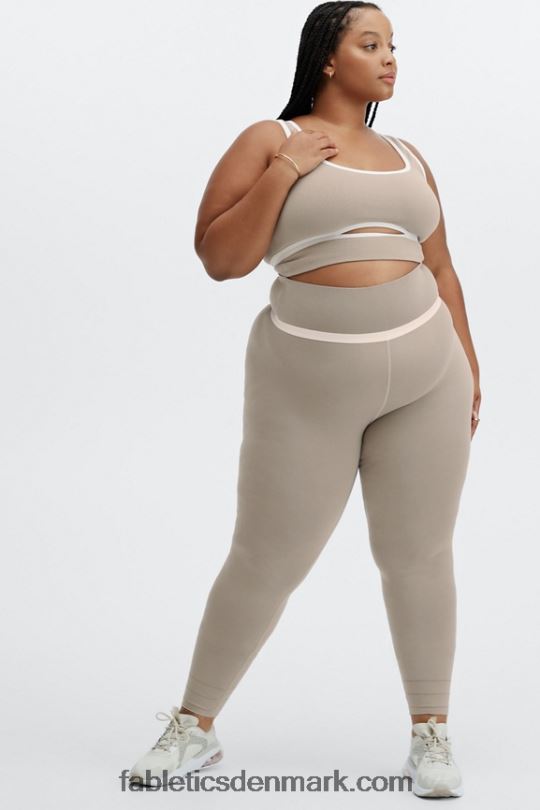 Fabletics Kvinder skulpturel legging med høj talje med udskæring PNX2T1177 røg/opal