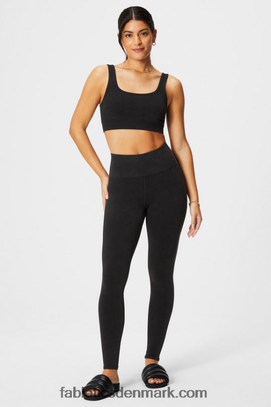 Fabletics Kvinder sky sømløs højtaljet legging PNX2T832 vintage sort
