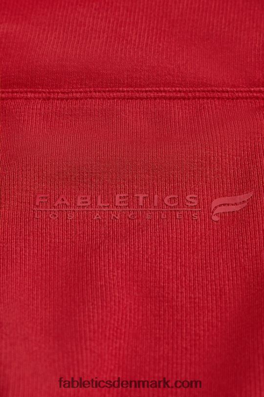Fabletics Kvinder sky sømløs højtaljet legging PNX2T833 dyb rød/la logo bar