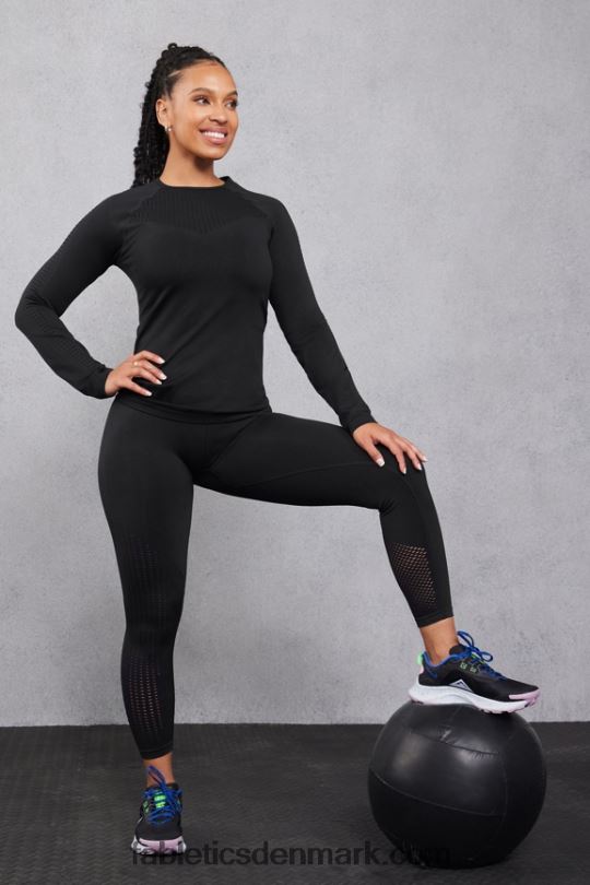 Fabletics Kvinder sync sømløs højtaljet 7/8 legging PNX2T1000 sort