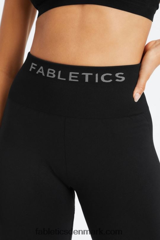 Fabletics Kvinder sync sømløs højtaljet 7/8 legging PNX2T1000 sort