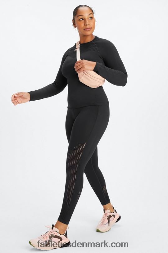 Fabletics Kvinder sync sømløs højtaljet 7/8 legging PNX2T1000 sort