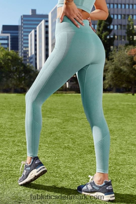 Fabletics Kvinder sync sømløs højtaljet 7/8 legging PNX2T1002 vasket arktisk bølge