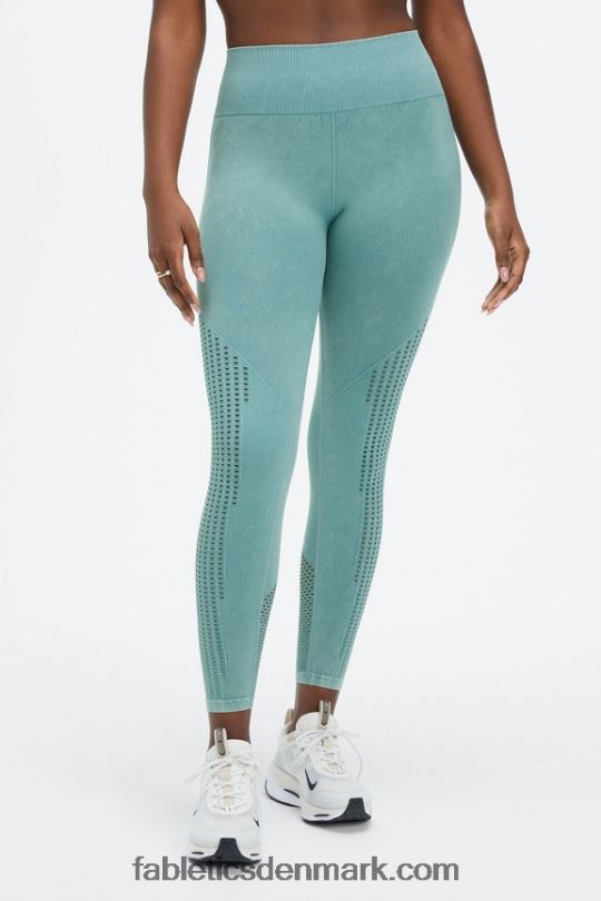 Fabletics Kvinder sync sømløs højtaljet 7/8 legging PNX2T1002 vasket arktisk bølge
