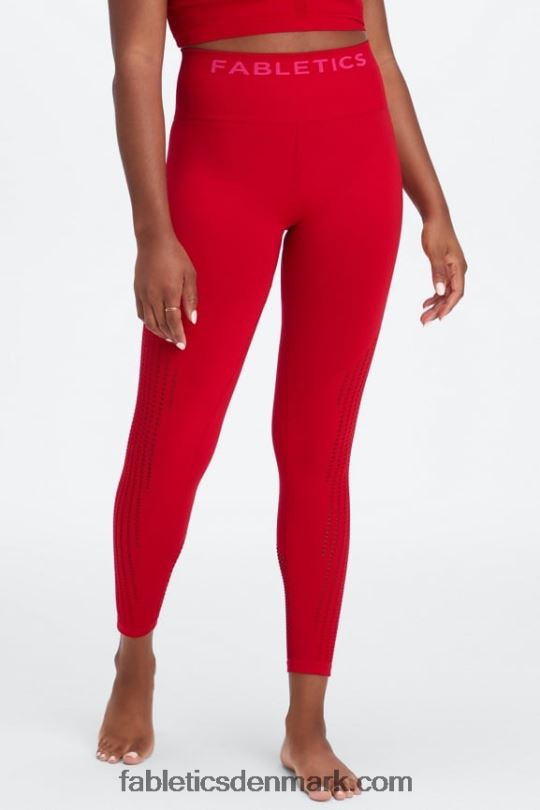 Fabletics Kvinder sync sømløs højtaljet 7/8 legging PNX2T1005 sød kirsebær/plys pink