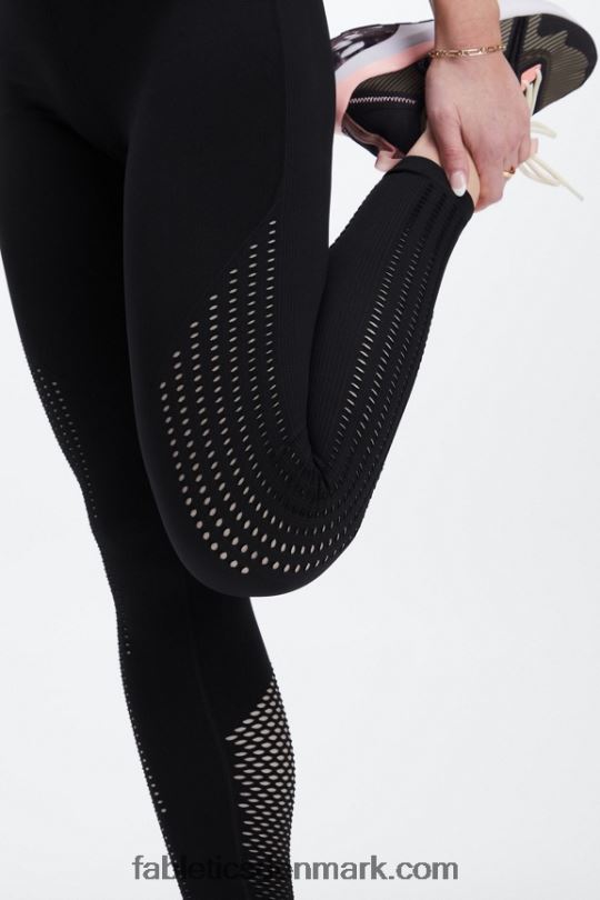 Fabletics Kvinder sync sømløs højtaljet 7/8 legging PNX2T1006 sort/tin