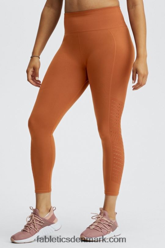 Fabletics Kvinder sync sømløs højtaljet 7/8 legging PNX2T1007 brændt mursten