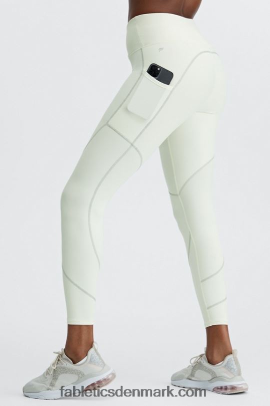 Fabletics Kvinder therma-flex hw reflekterende lommelegging PNX2T1188 varm hvid/reflekterende sølv