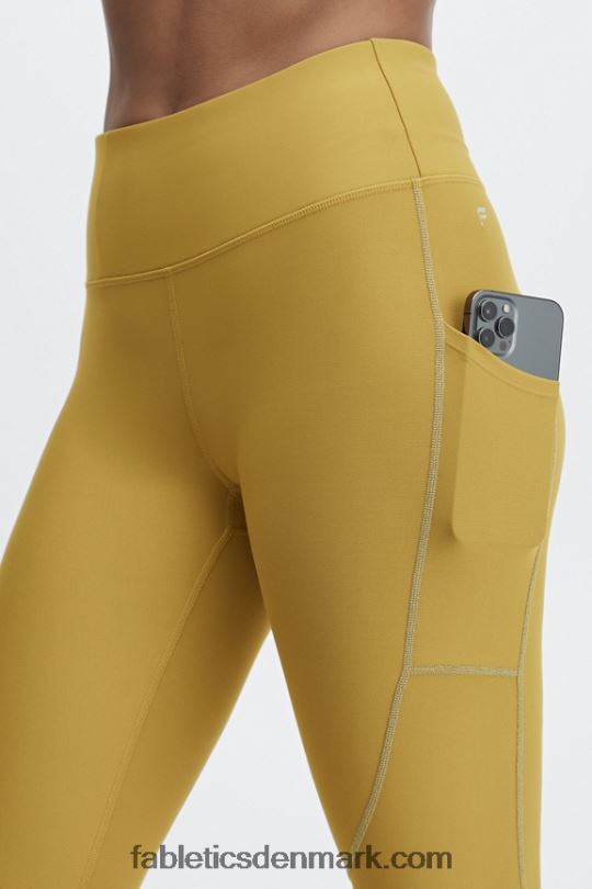Fabletics Kvinder therma-flex hw reflekterende lommelegging PNX2T1191 varm oliven/reflekssølv