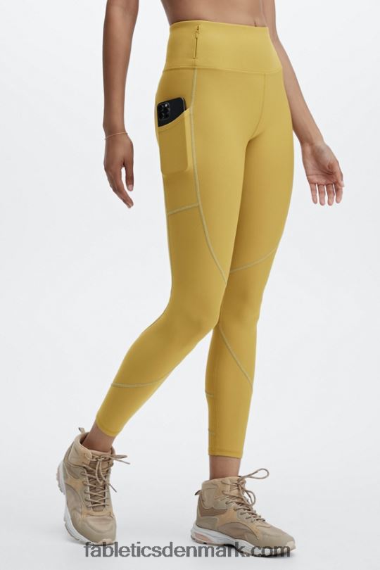 Fabletics Kvinder therma-flex hw reflekterende lommelegging PNX2T1191 varm oliven/reflekssølv