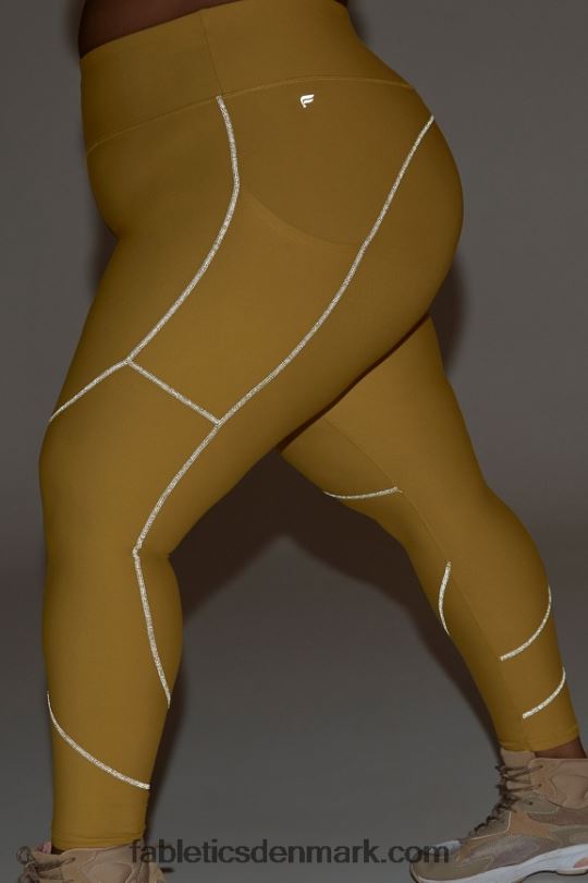 Fabletics Kvinder therma-flex hw reflekterende lommelegging PNX2T1192 varm oliven/reflekssølv
