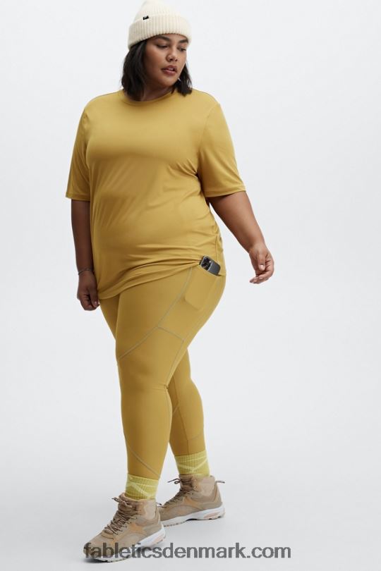 Fabletics Kvinder therma-flex hw reflekterende lommelegging PNX2T1192 varm oliven/reflekssølv