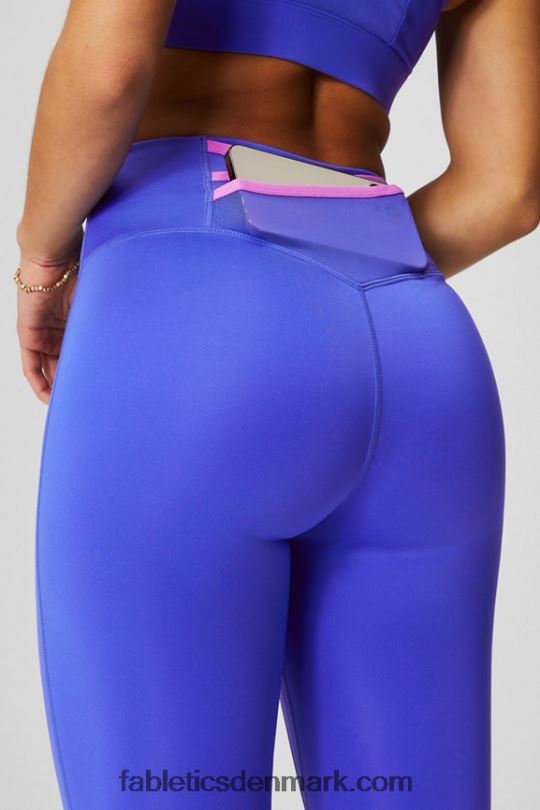 Fabletics Kvinder trinity motion365+ højtaljede capri PNX2T992 ekstrem royal/pink escape/grafik