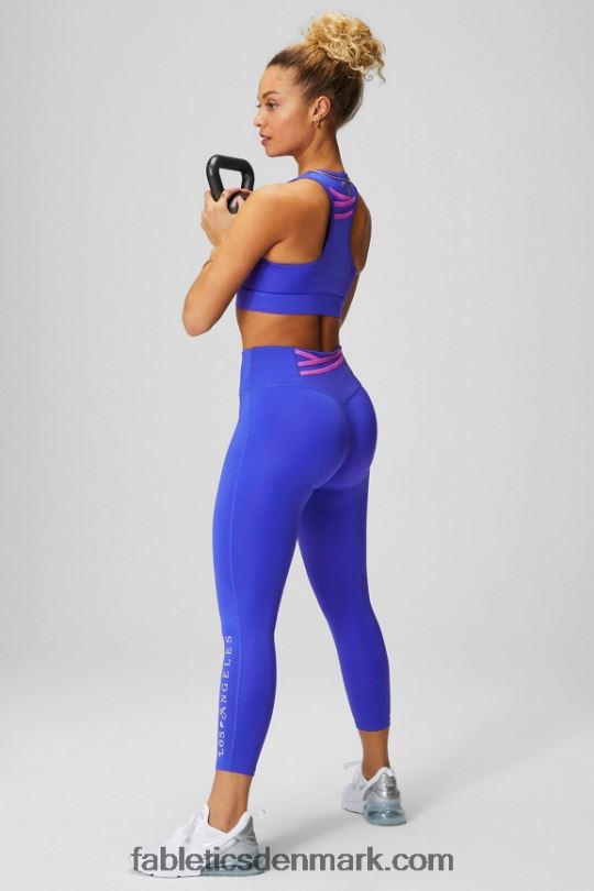 Fabletics Kvinder trinity motion365+ højtaljede capri PNX2T992 ekstrem royal/pink escape/grafik